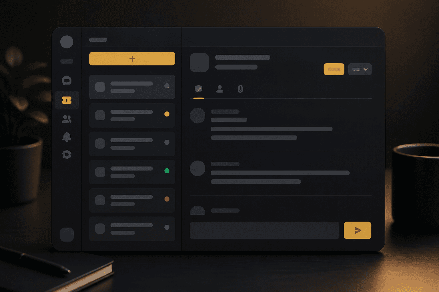 Discord ticket panel interface preview